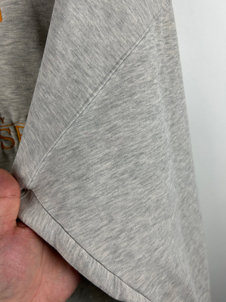 Vintage 90s University Of Tennessee Embroidered Grey Crewneck