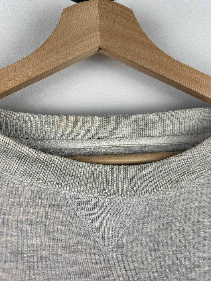 Vintage 90s University Of Tennessee Embroidered Grey Crewneck