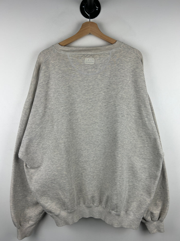 Vintage 90s University Of Tennessee Embroidered Grey Crewneck