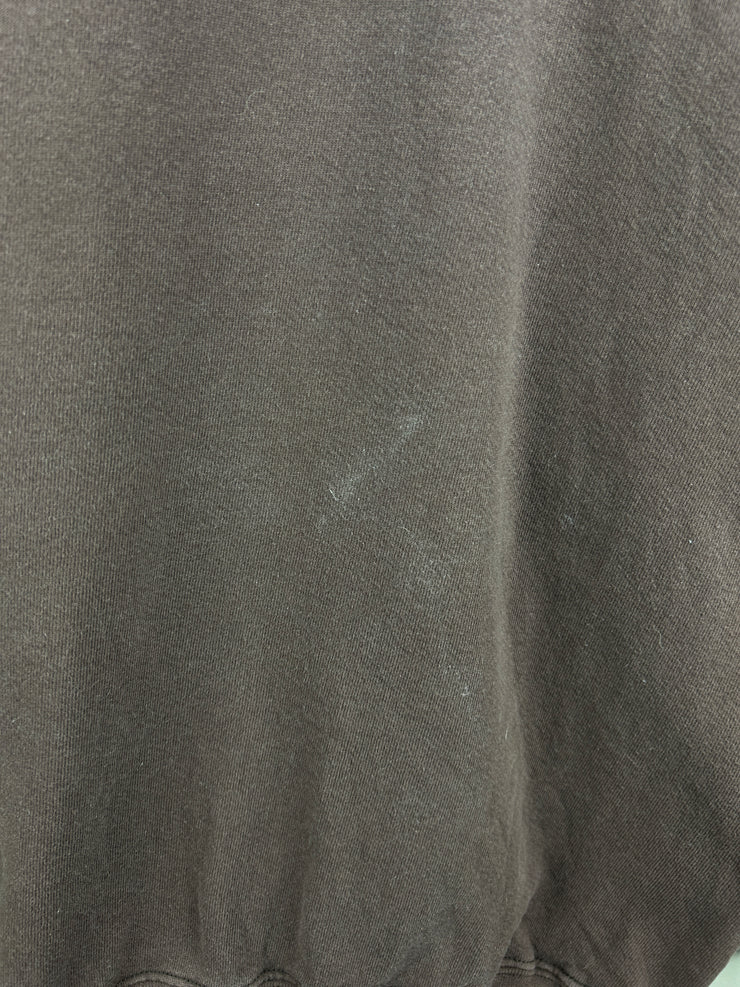 Vintage 90s Nike Mini Swoosh Tonal Brown Crewneck
