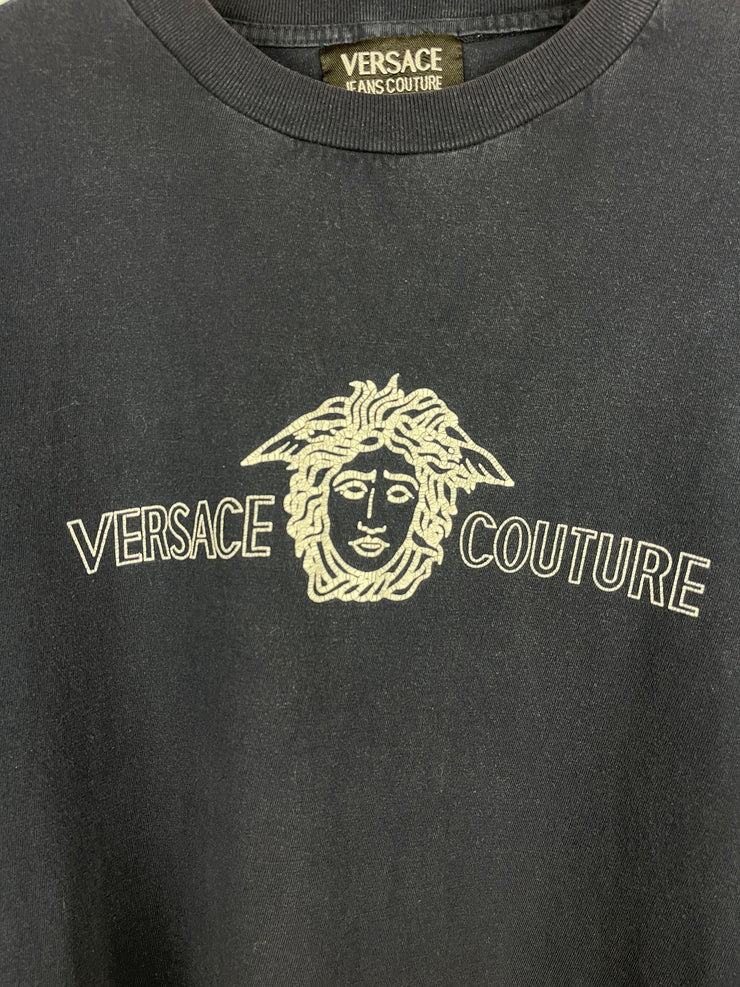 Vintage 90s Versace Jeans Couture Navy Tee