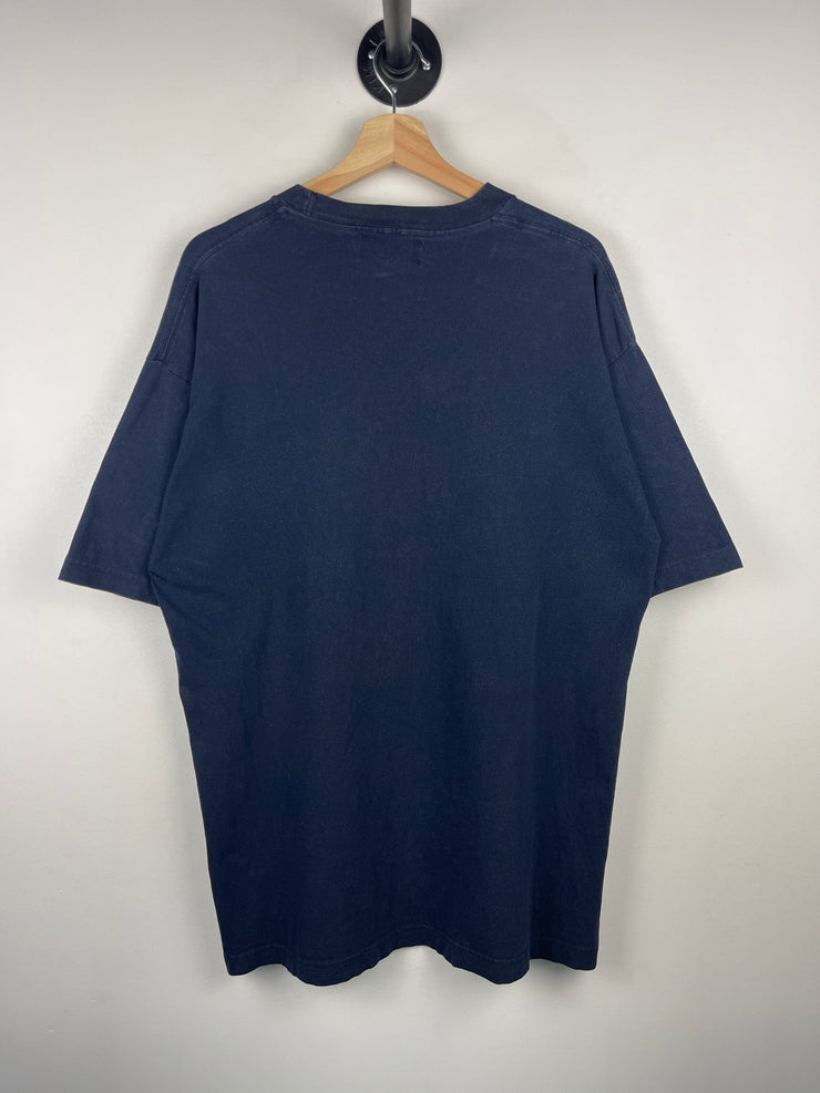 Vintage 90s Versace Jeans Couture Navy Tee