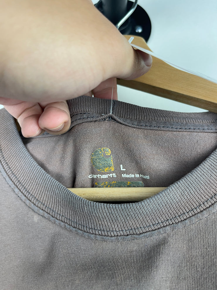 Vintage Carhartt Faded Brown Pocket Tee