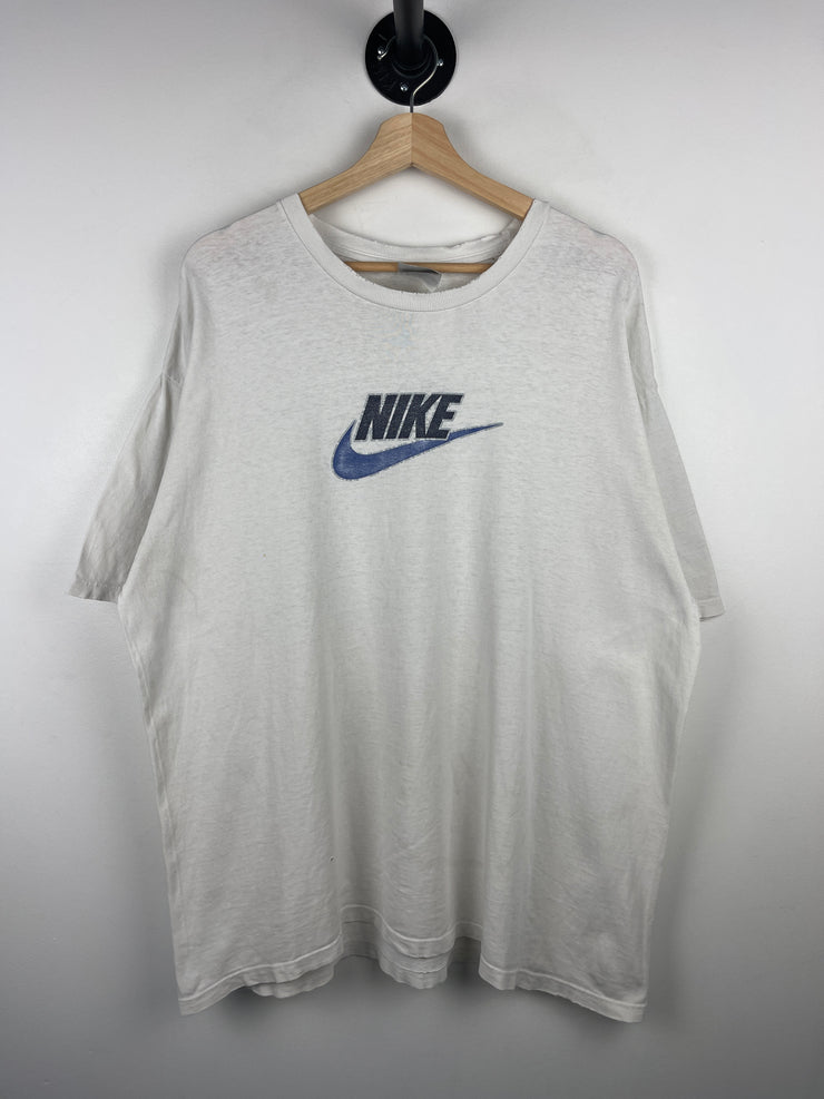 Vintage Nike Swoosh Spellout White Tee