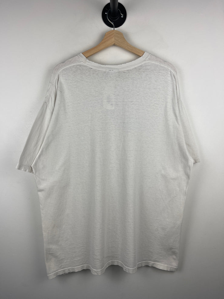 Vintage Nike Swoosh Spellout White Tee