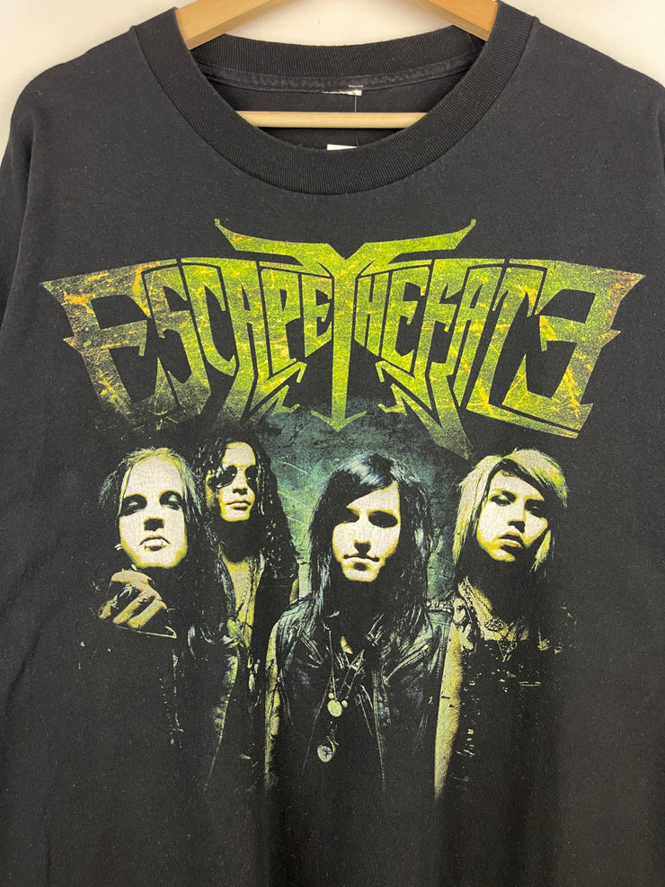 Vintage Escape The Fate Tour Black Tee