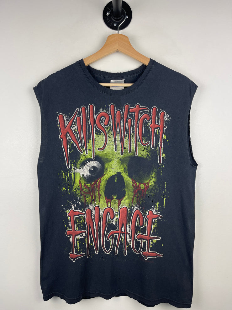 Vintage Kill Switch Engage Skull Black Cut Off Tank Top