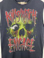 Vintage Kill Switch Engage Skull Black Cut Off Tank Top