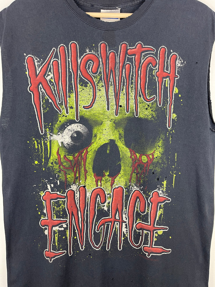 Vintage Kill Switch Engage Skull Black Cut Off Tank Top