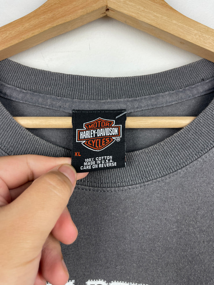 Vintage 2005 Harley Davidson Tokyo Japan Grey Tee