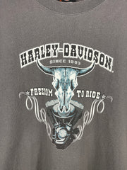 Vintage 2005 Harley Davidson Tokyo Japan Grey Tee