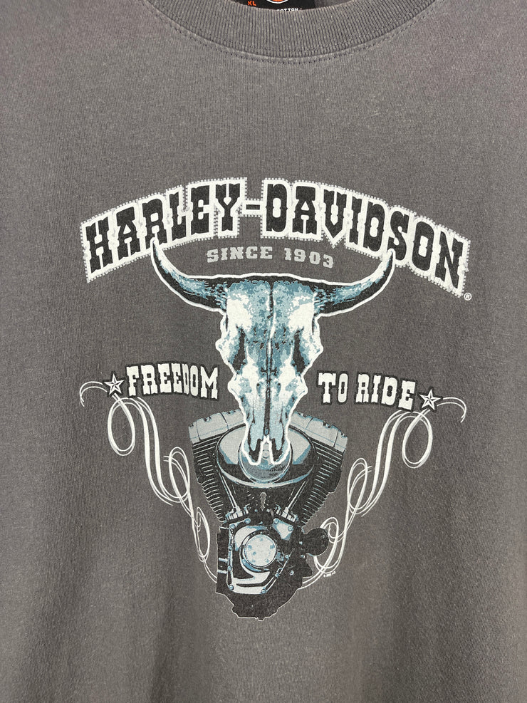 Vintage 2005 Harley Davidson Tokyo Japan Grey Tee