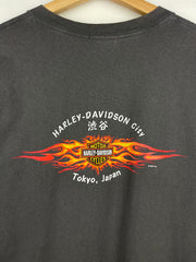 Vintage 2005 Harley Davidson Tokyo Japan Grey Tee