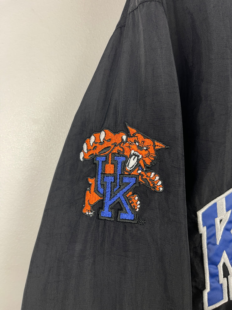 Vintage 90s Champion Kentucky Wildcats Black Pullover Windbreaker