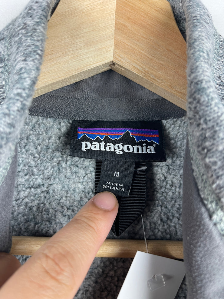 Vintage Patagonia Grey Fleece Zip Up Vest