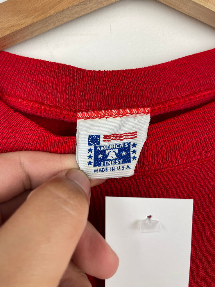 Vintage 90s Ohio State Liberty Bowl Football Red Crewneck