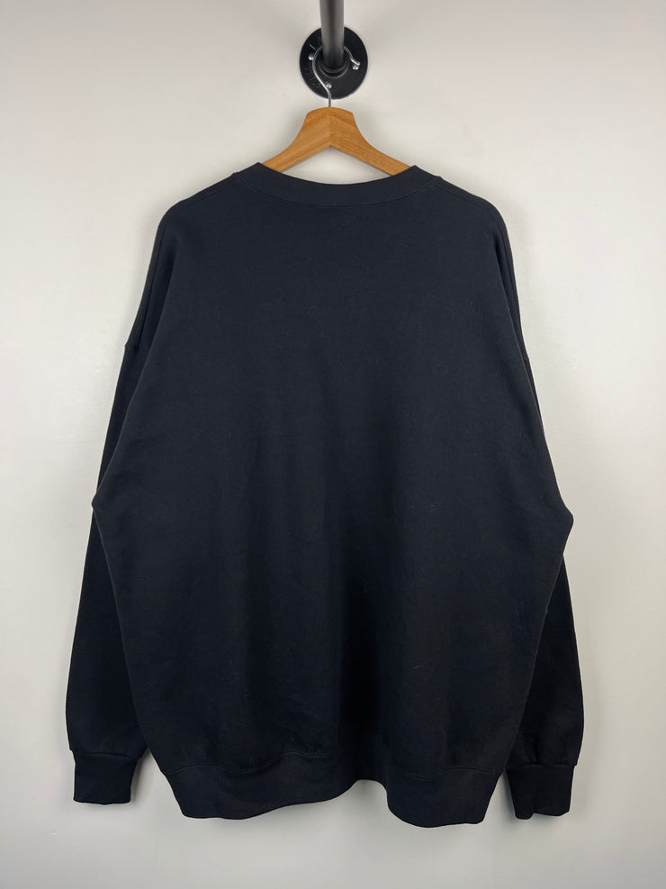 Vintage 90s NFL Lee Sport Cleveland Browns Helmet Black Crewneck