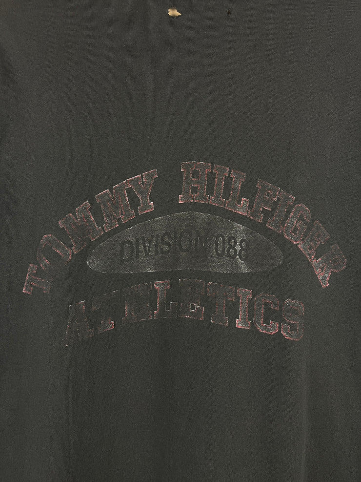 Vintage 90s Tommy Hilfiger Thrashed Black Long Sleeve