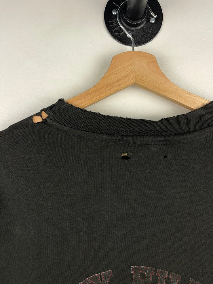 Vintage 90s Tommy Hilfiger Thrashed Black Long Sleeve