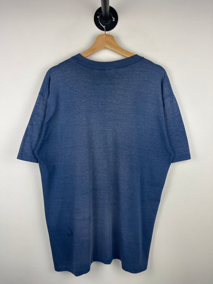 Vintage 80s MLB New York Yankees Faded Navy Tee