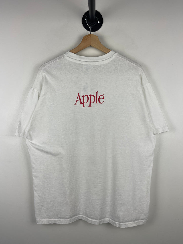 Vintage 90s Apple Computers Picasso Art White Tee
