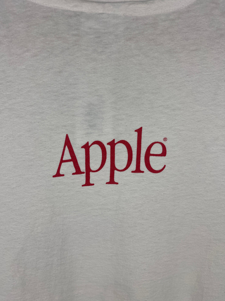 Vintage 90s Apple Computers Picasso Art White Tee