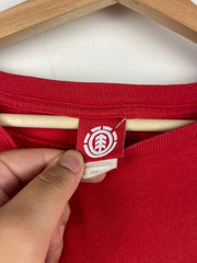 Vintage Y2K Element Skateboards Red & Black Long Sleeve