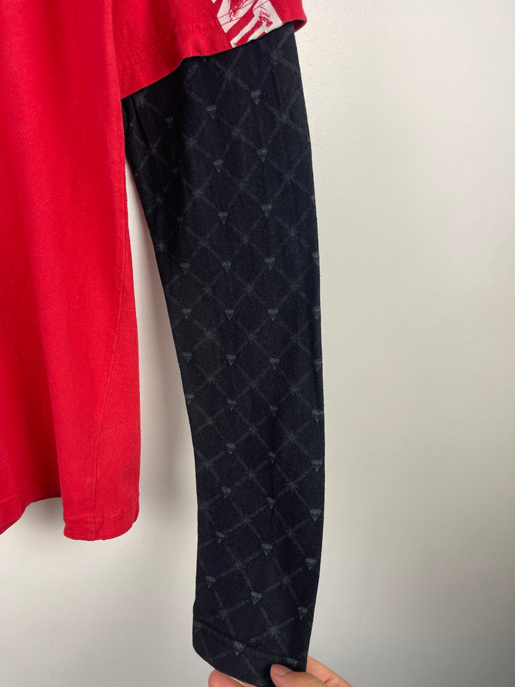 Vintage Y2K Element Skateboards Red & Black Long Sleeve