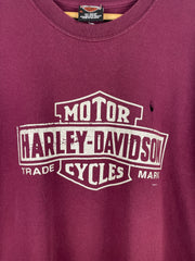 Vintage 2004 Harley Davidson Louisiana Burgundy Tee