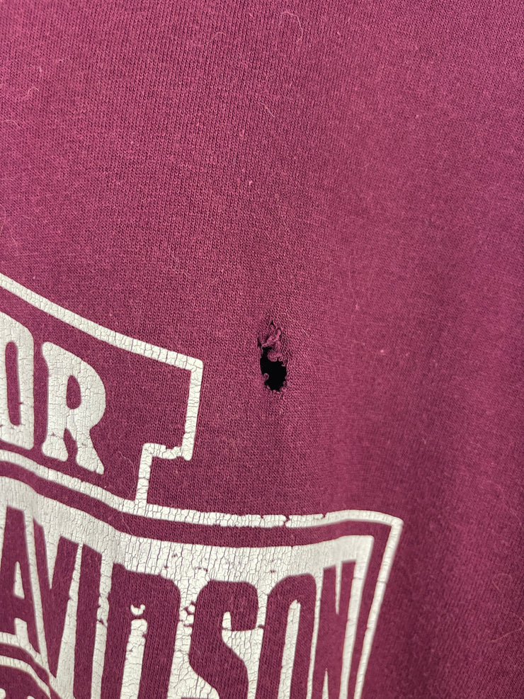 Vintage 2004 Harley Davidson Louisiana Burgundy Tee