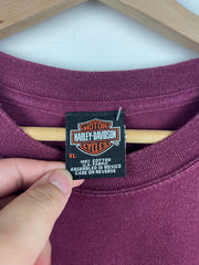 Vintage 2004 Harley Davidson Louisiana Burgundy Tee