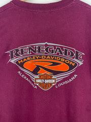 Vintage 2004 Harley Davidson Louisiana Burgundy Tee