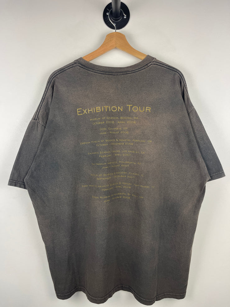 Vintage 2005 Star Wars Exhibit Museum Faded Brown Tee