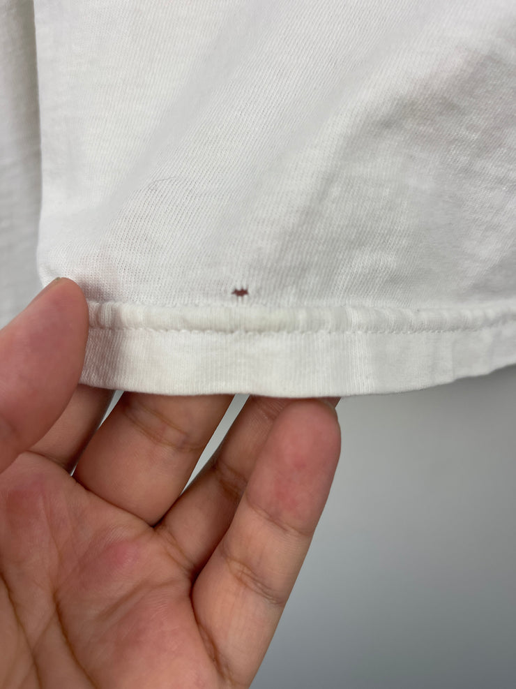 Vintage 90s Budweiser Beer Frog Speedboat White Tee