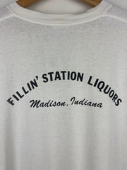 Vintage 90s Budweiser Beer Frog Speedboat White Tee