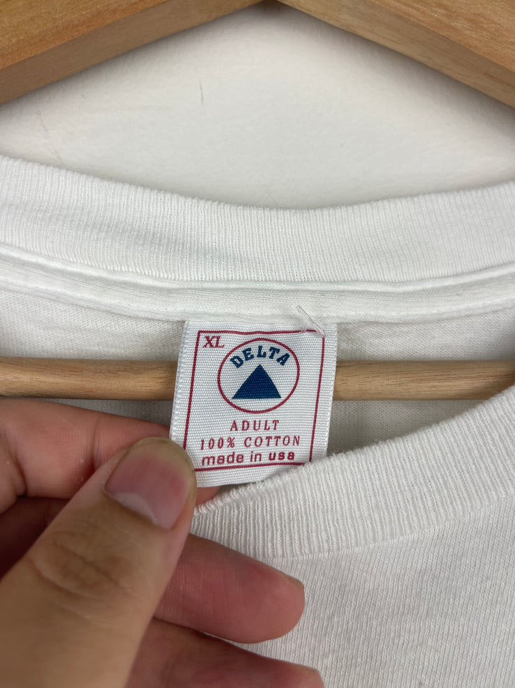 Vintage 90s Capitan Dicks Fishing White Pocket Tee
