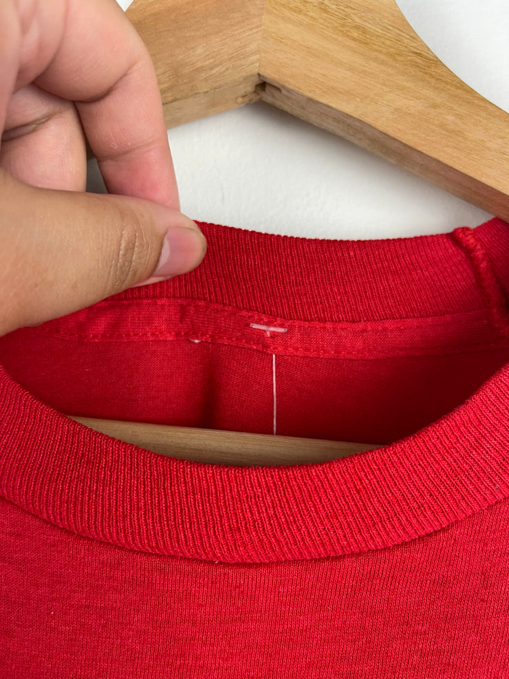 Vintage 80s United States Marine Corps Bulldog Red Tee