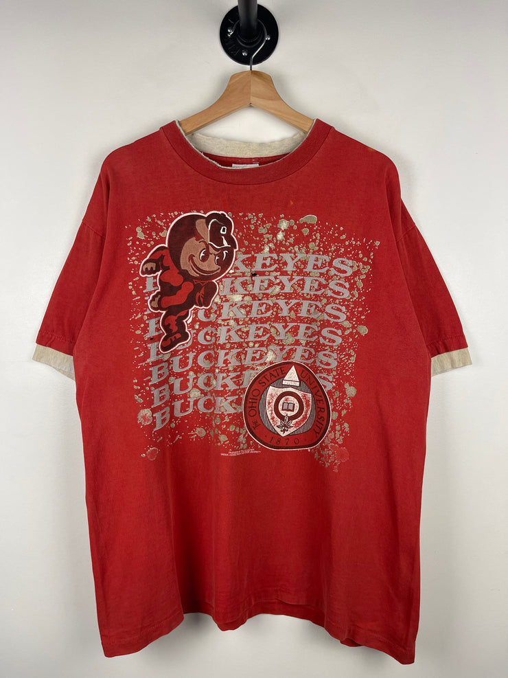 Vintage 90s Ohio State University Buckeyes Red Tee