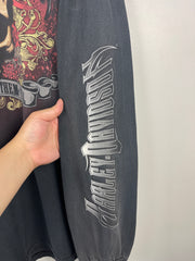 Vintage Harley Davidson Skull Ohio Black Long Sleeve