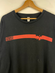 Vintage 2008 Nine Inch Nails Lights In The Sky Tour Black Tee
