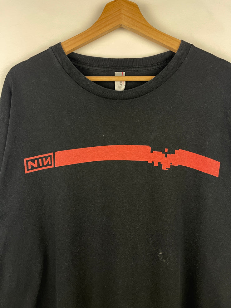 Vintage 2008 Nine Inch Nails Lights In The Sky Tour Black Tee