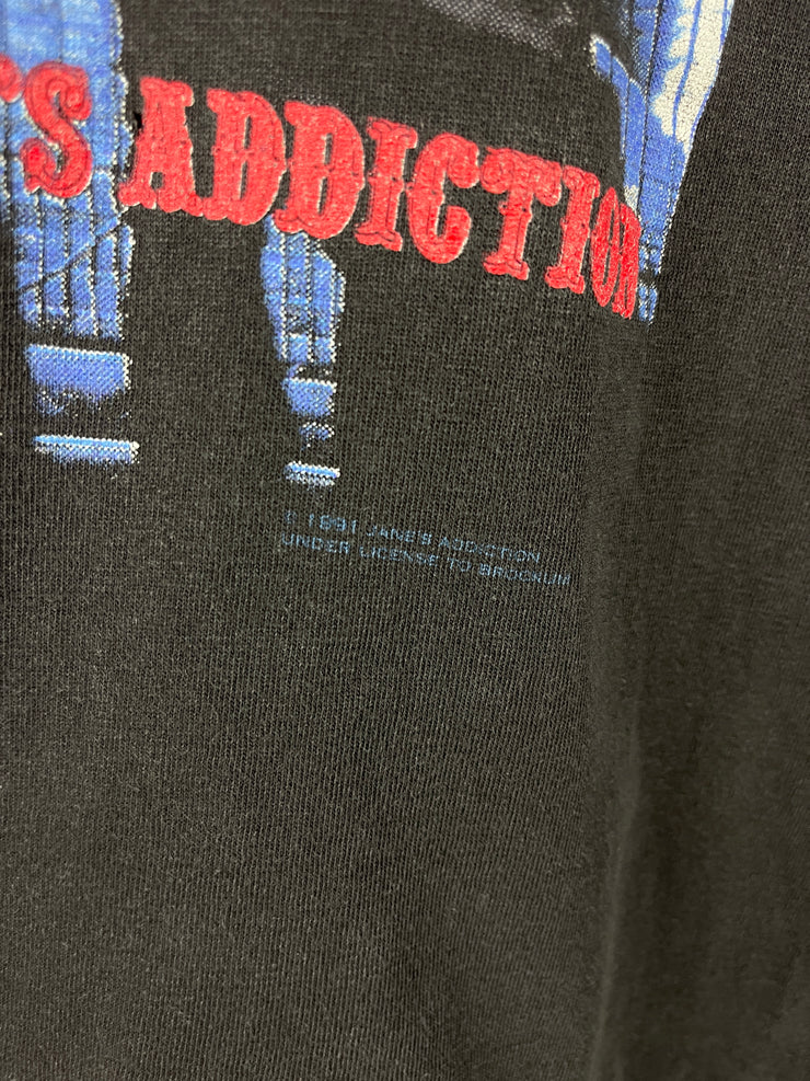 Vintage 90s Brockum Janes Addiction Ritual De Lo Habitual Tour Black Tee