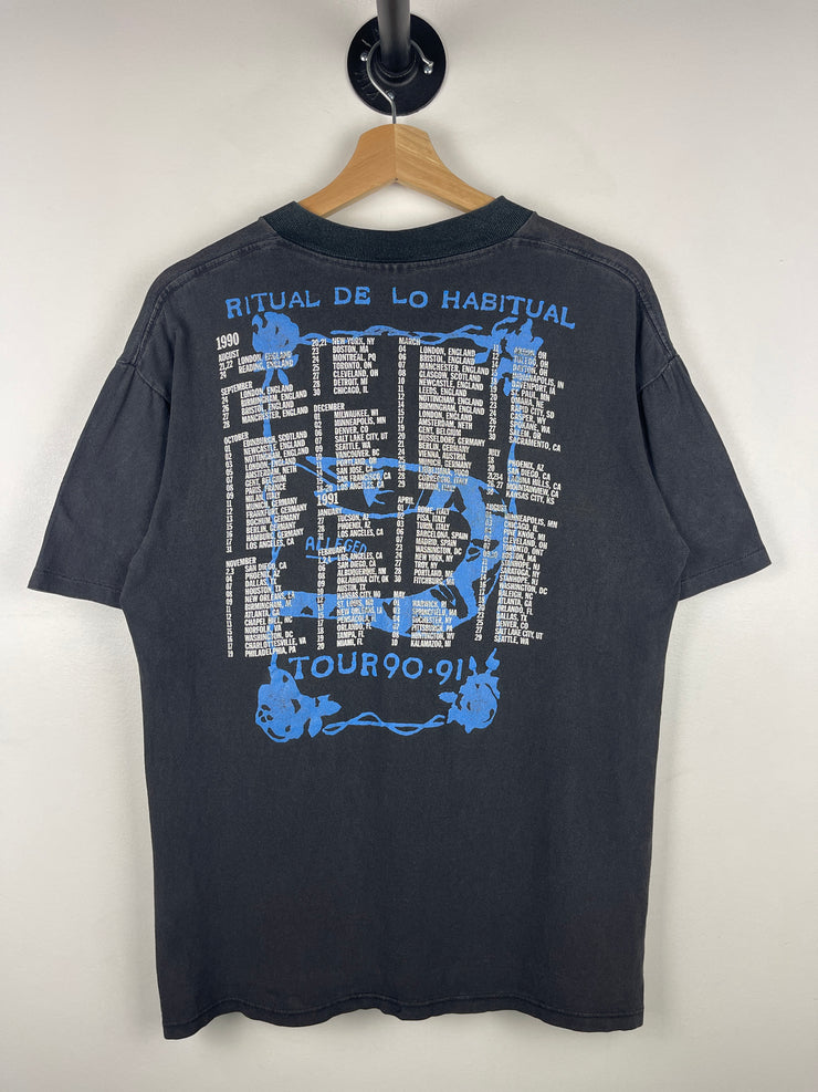 Vintage 90s Brockum Janes Addiction Ritual De Lo Habitual Tour Black Tee