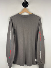 Vintage 90s Quiksilver Boarding Company Grey Long Sleeve
