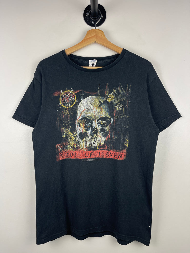 Vintage 2008 Slayer South Of Heaven Skull Black Tee