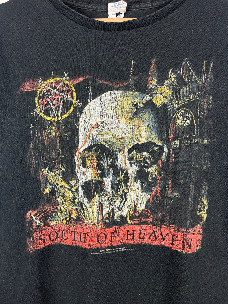 Vintage 2008 Slayer South Of Heaven Skull Black Tee