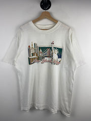 Vintage 90s New York City Skyline White Tee
