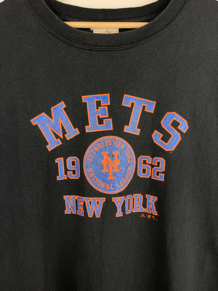 Vintage MLB Adidas New York Mets Black Tee