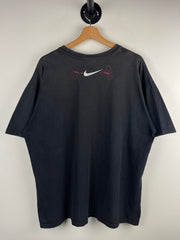Vintage Nike Spellout N Black & Red Tee