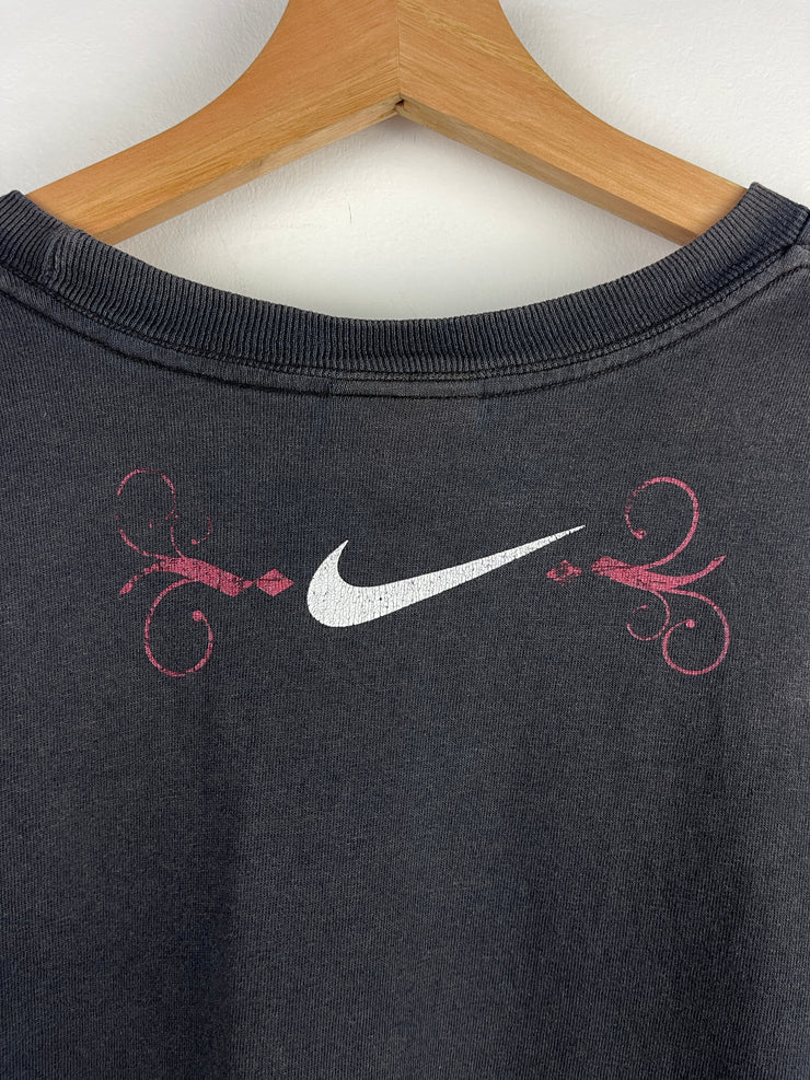 Vintage Nike Spellout N Black & Red Tee